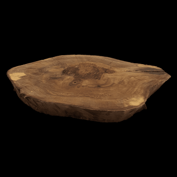 Runde Holzplatte aus Walnuss | 53x45x6cm – Bild 2