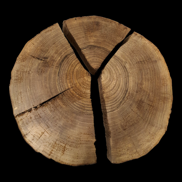 Runde Holzplatte aus Walnuss | 30Dx5,5 cm